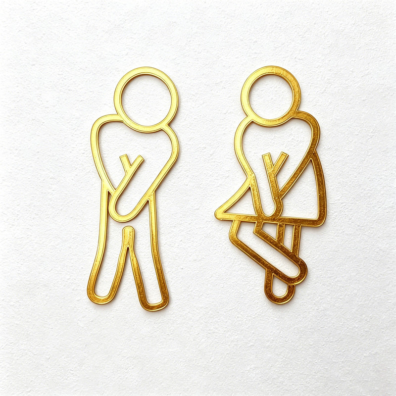 CouldNook 1Pair Of Restroom Figure Wall Sign - Door Marker Decor