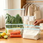 CouldNook Clear Stand Up Zipper Pouch Bags - Practical Room Accent