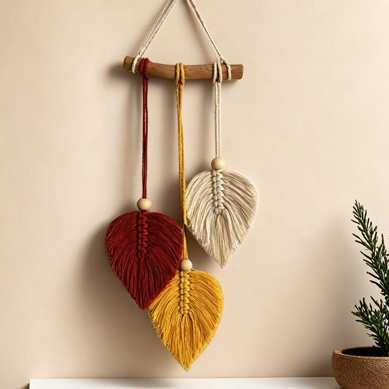 CouldNook Layered Leaf Wall Hanging - Macrame Home Decor