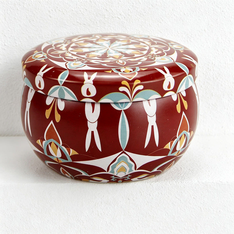 CouldNook Printed Tin Can Soy Wax Scented Candle - Easy Storage Accent