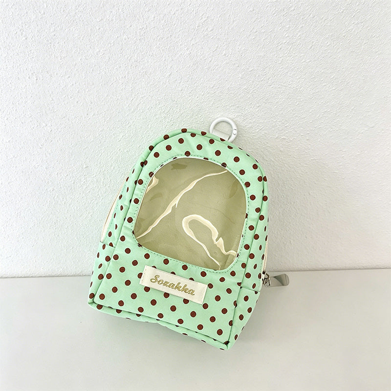 CouldNook Polka Dot Mini Window Pouch - Earbud Storage Case