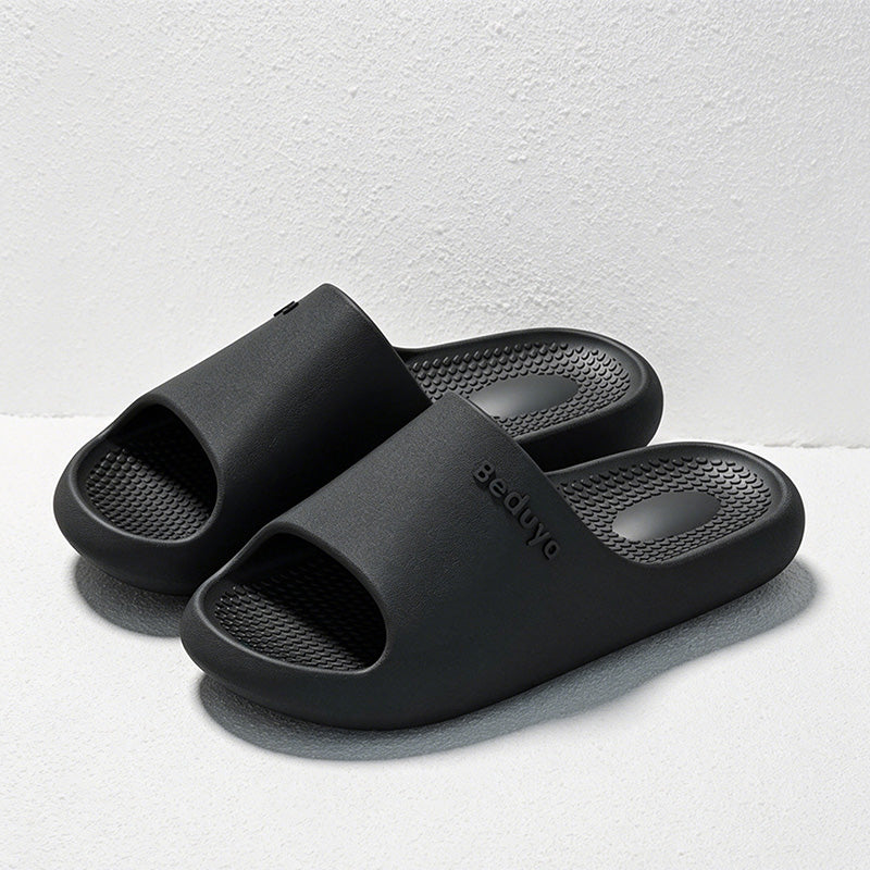 CouldNook Cushioned EVA Open Toe Slide Slippers - Soft Home Accent