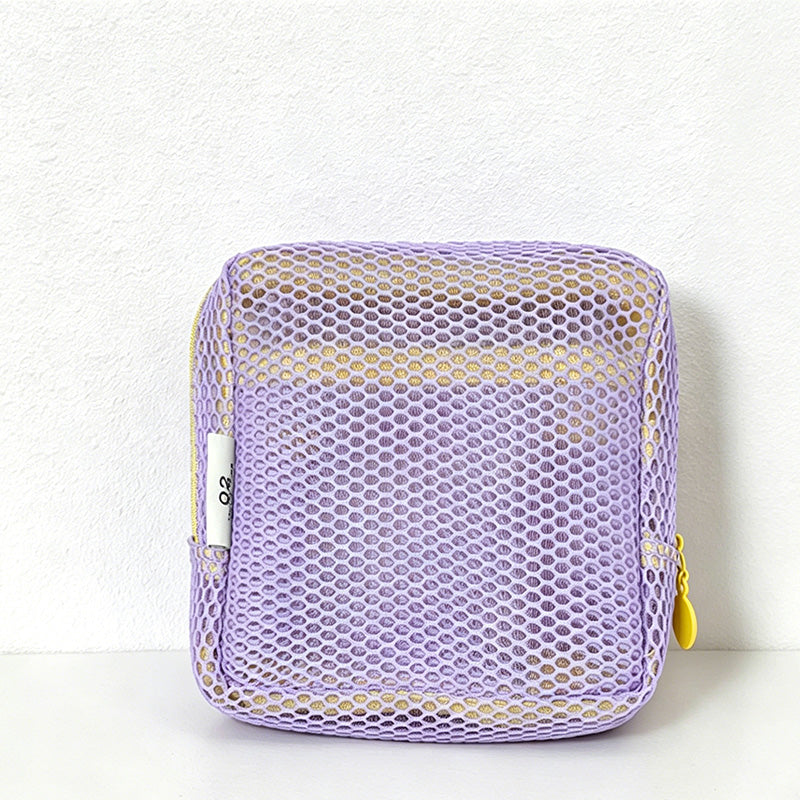 CouldNook Clear Boxy Zip Storage Pouch - Travel Vanity Organizer