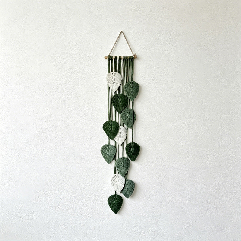 CouldNook Leaf Cascade Wall Hanging - Macrame Home Decor (小胡0611-8BW7HBW109)-ok