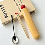 CouldNook Portable Travel Cutlery Set - Compact Chopstick & Spoon Case