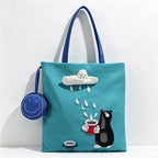 CouldNook Rain Cloud Cat Tote Bag - Daily Carry Accent
