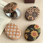 CouldNook Porcelain Style Compact Mirror - Dual Sided Magnifying Decor