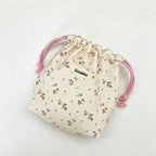 CouldNook Printed Drawstring Storage Pouch - Small Home Organizer