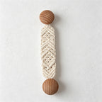 CouldNook Macrame Wood Cabinet Pull Cord - Cabinet Accent Decor