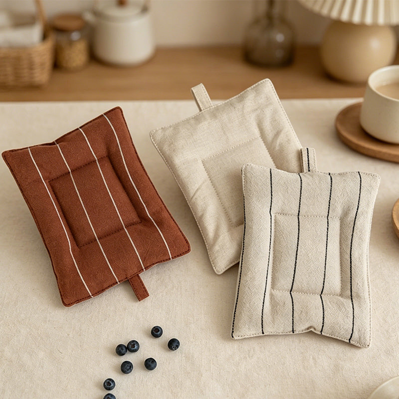 CouldNook Nordic Linen-Cotton Mat - Aesthetic insulated Table Mat