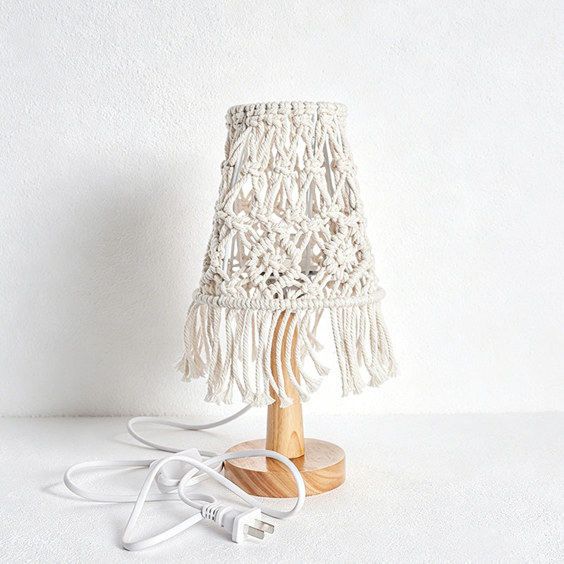 CouldNook Macrame Mini Table Lamp - Cozy Light Shade