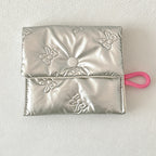 CouldNook Bow Embossed Mini Storage Pouch - Portable Makeup & Sanitary Bag
