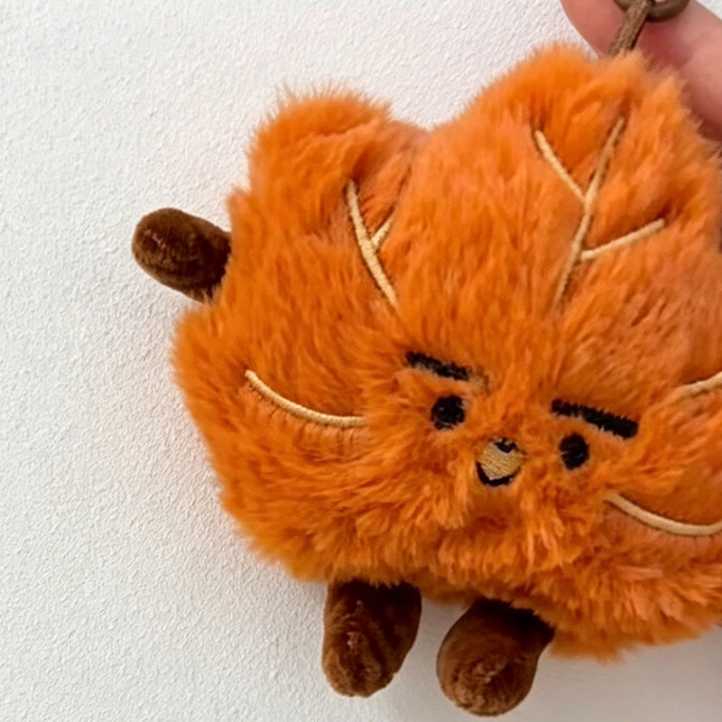 CouldNook Autumn Leaf Plush Bag Charm - Seasonal Accent