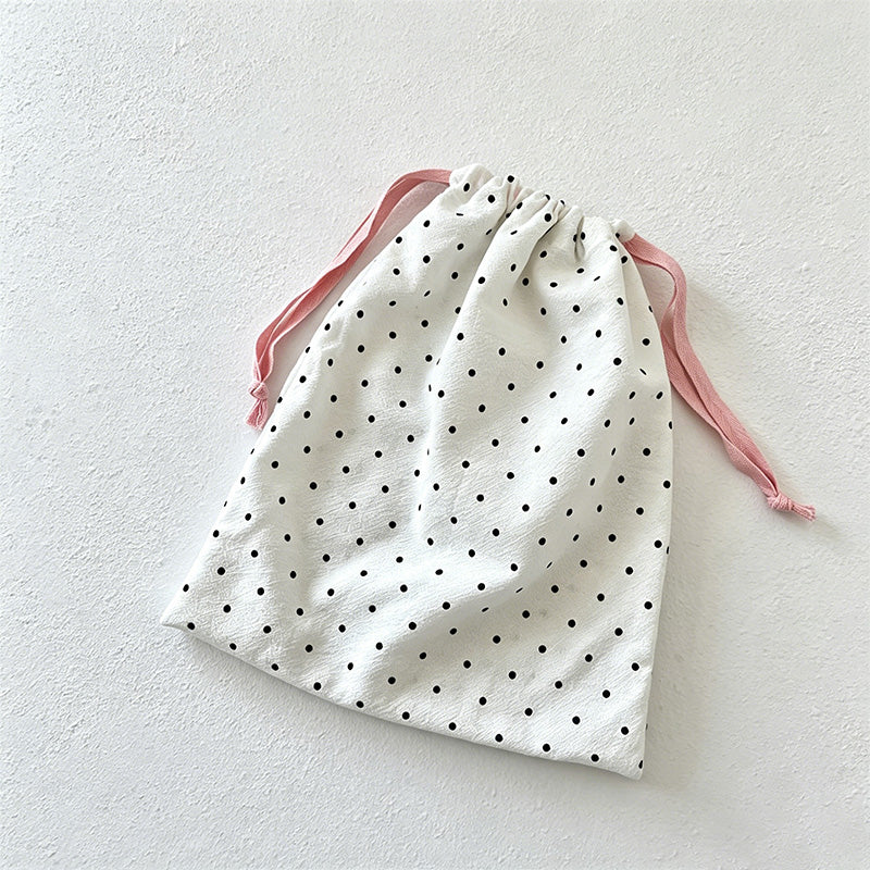 CouldNook Dot Pattern Drawstring Storage Pouch Set - Travel Organizer