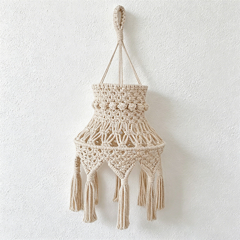 CouldNook Woven Basket Lamp Shade - Warm Hanging Light