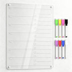 CouldNook Acrylic Weekly Checklist Board - Home Planning Organizer