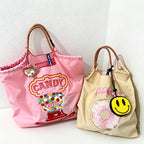 CouldNook Candy Embrodiery Shopping Bag - Everyday Market Accent