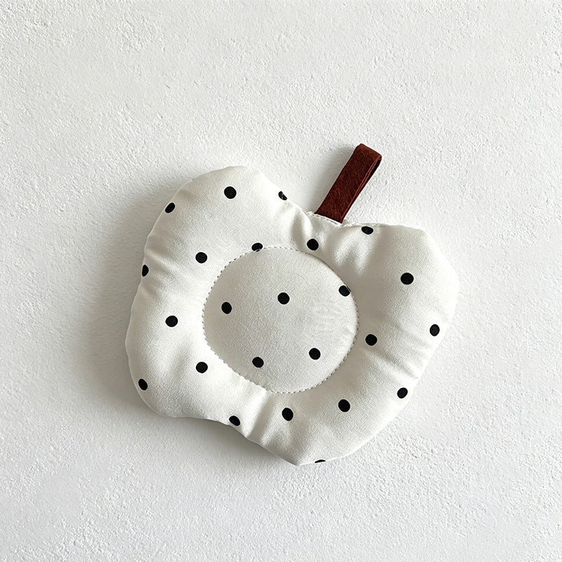 CouldNook Apple Shaped Quilted Coaster - Aesthetic Fabric Drink Mat