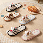 CouldNook Bear Face Open Toe Slippers - Friendly Indoor Accent