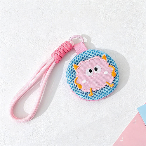 CouldNook Cartoon Face Hanging Mesh Pouch - Small Accessory Case