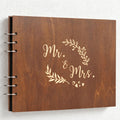 CouldNook Wood Wedding Guest Book - Keepsake Memory Album
