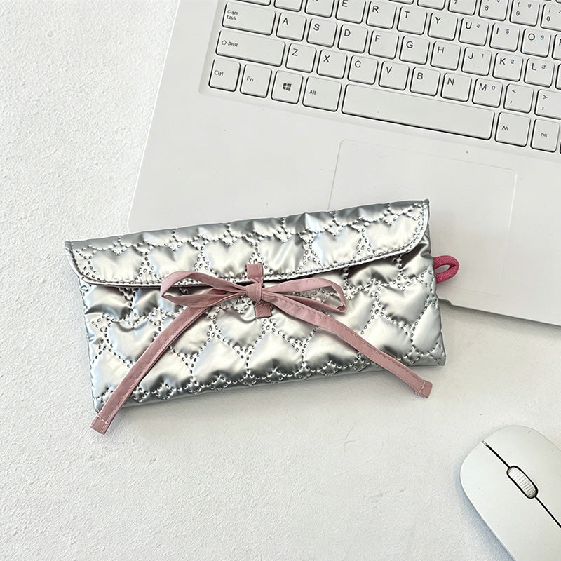 CouldNook Bow and Heart Mini Pouch - Everyday Organizer Bag