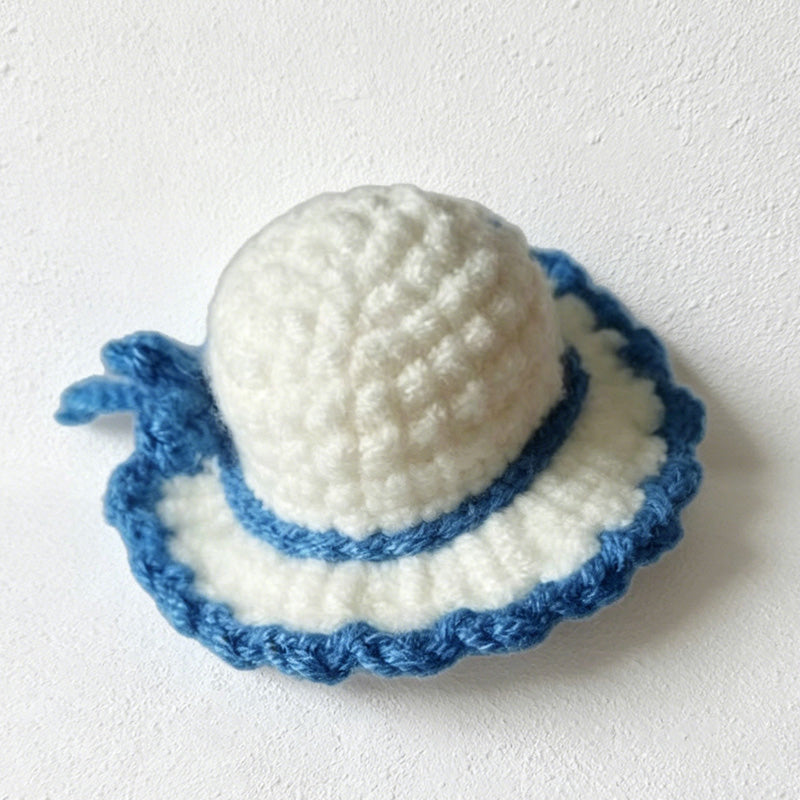 CouldNook Mini Hand Crochet Santa Hat - Pet & Doll Festive Accessory
