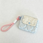 CouldNook Quilted Mini Snap Pouch - Earbud Storage Accent