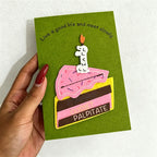 CouldNook Sculptural Non-Woven Greeting Card - 3D Effect Birthday Note