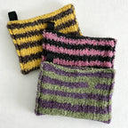 CouldNook Knitted Stripe Tissue Bag - Aesthetic Loop Velvet Case
