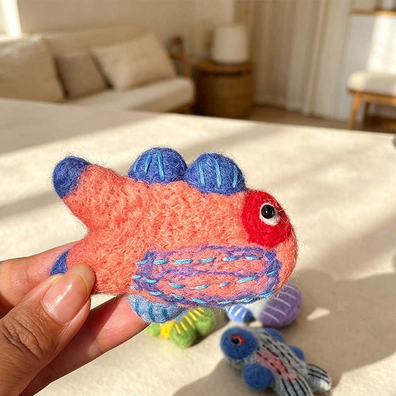 CouldNook Small Fish Plush Brooch - Bag Display Accent
