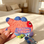CouldNook Small Fish Plush Brooch - Bag Display Accent