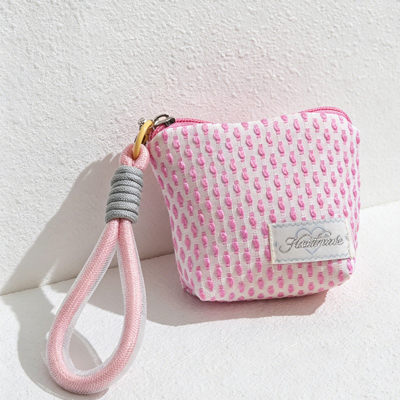 CouldNook Knit Look Mini Pouch - Loop Handle Storage Accent