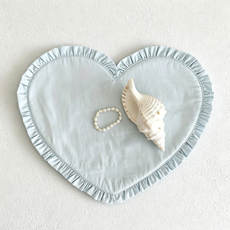 CouldNook Lace Heart Large Placemat - Aesthetic Fabric Table Decor
