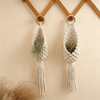 CouldNook Macrame Hanging Shelf - Wall Storage Decor