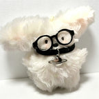 CouldNook Glasses Dog Plush Bag Charm - Desk and Bag Accent