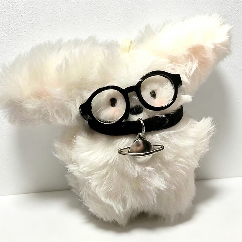 CouldNook Glasses Dog Plush Bag Charm - Desk and Bag Accent
