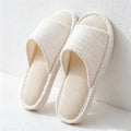 CouldNook Tweed-Look Open Toe Slippers - Soft Room Accent
