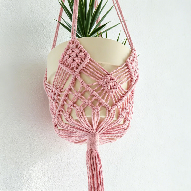CouldNook Macrame Hanging Basket - Plant Holder Decor