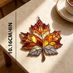 CouldNook Maple Leaf Window Suncatcher - Hanging Home Decor (小胡0611-8AC7HBW121)-ok