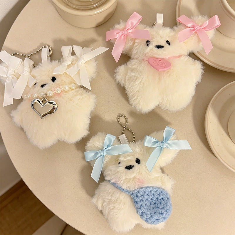 CouldNook Lamb Plush Bag Charm - Bow Accessory Accent