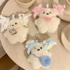 CouldNook Lamb Plush Bag Charm - Bow Accessory Accent