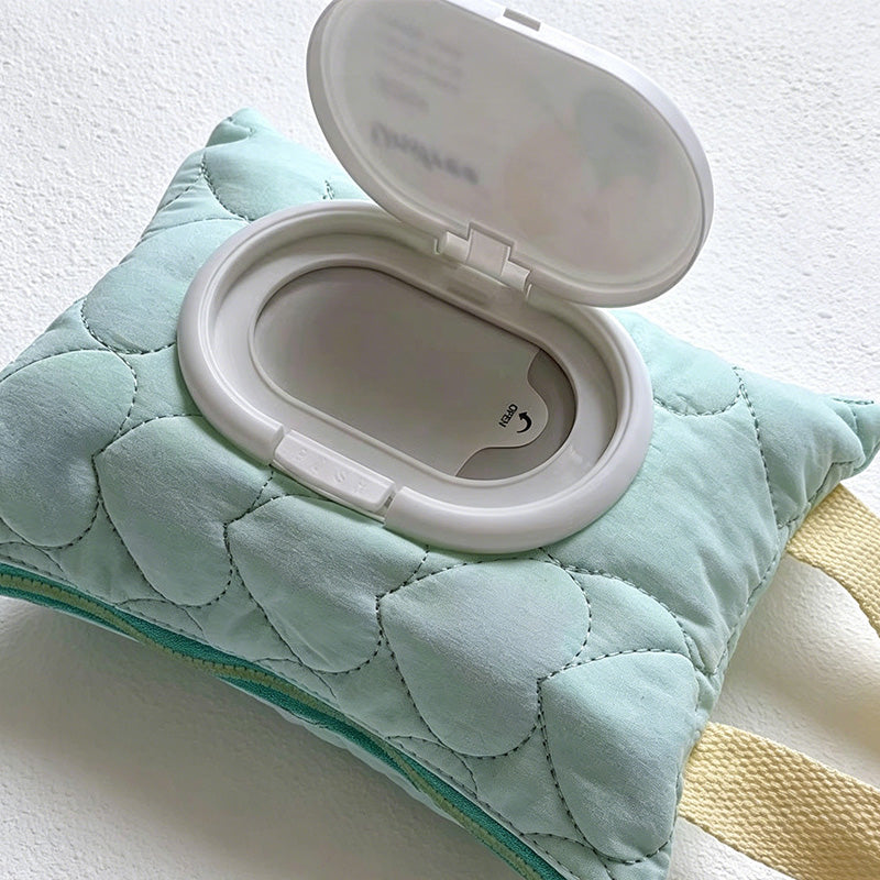 CouldNook Quilted Hanging Tissue Pouch - Stroller and Home Accent