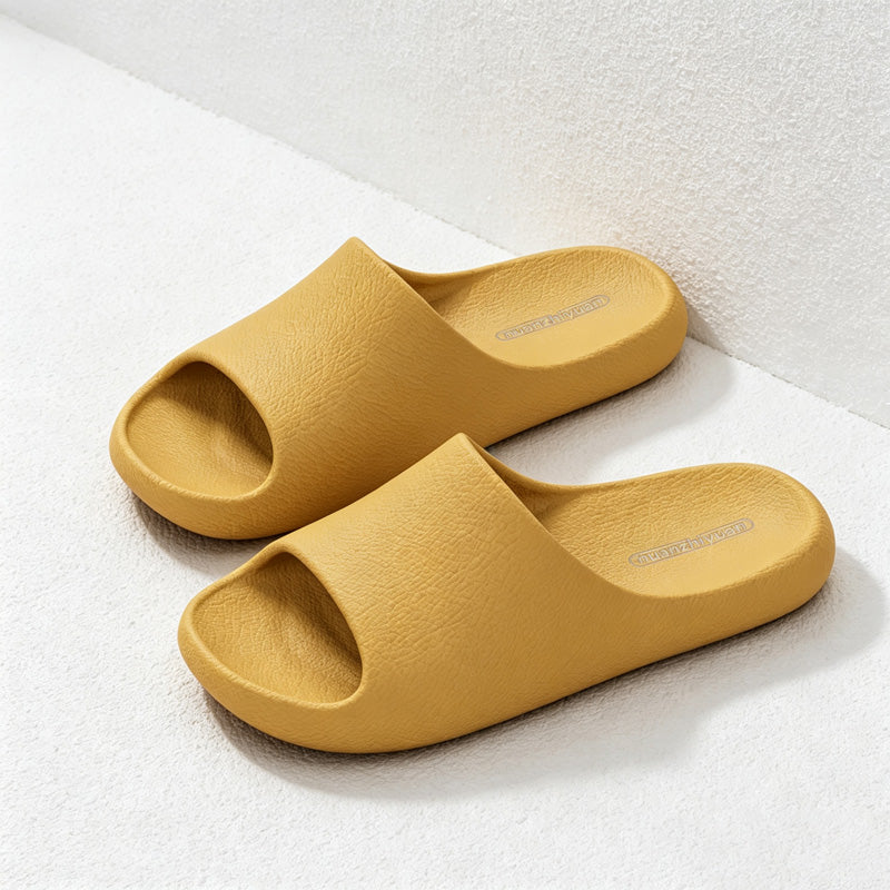 CouldNook Open Toe Colors Home Slippers - Practical Room Accent