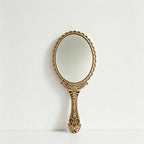 CouldNook Handled Oval Handheld Make Up Mirror - Simple Daily Essential