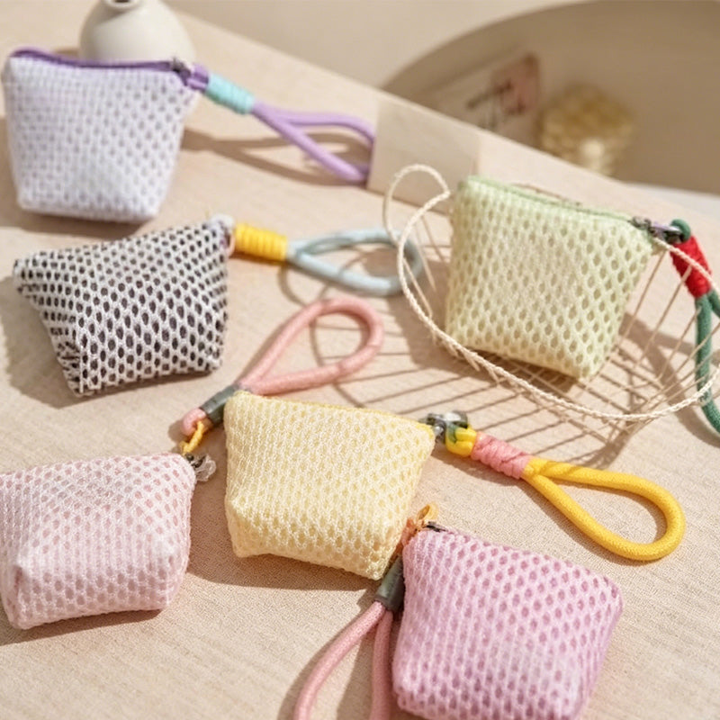 CouldNook Knit Look Mini Pouch - Loop Handle Storage Accent