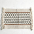 CouldNook Nordic Striped Table Mat - Aesthetic Contrast Color Placemat