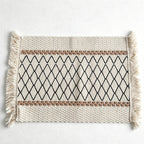 CouldNook Nordic Striped Table Mat - Aesthetic Contrast Color Placemat