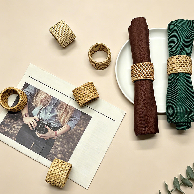 CouldNook Vine Woven Napkin Ring - Aesthetic Artisan-crafted Dining Accent