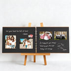 CouldNook Wood Wedding Guest Book - Keepsake Memory Album